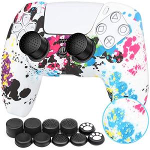 ZtotopCase PS5コントローラーカバー シリコン素材 スティックキャップ