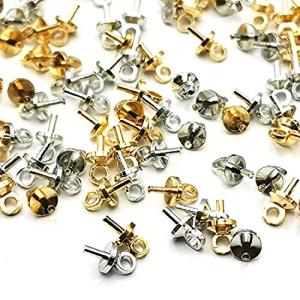 挿入ヒートン 450個+シルバー*50個 uvレジン アクセサリー パーツ 金具 ハンドメイド 手芸