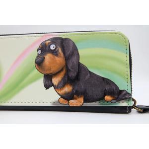 犬のミニチュアダックスフンドさんのペンケース ...の詳細画像1