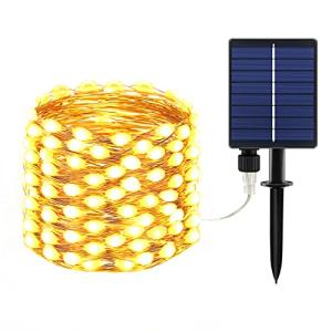 【新型大LEDビーズ】Cshare ソーラー LED ストリングライト ソーラー充電式 LED イルミネーションライト 200LED電球 20m