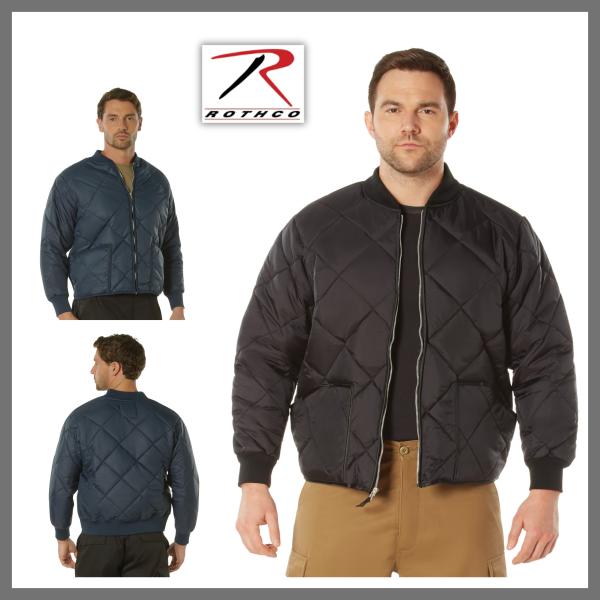 ロスコ MA-1 フライトジャケット ダイヤモンドナイロンキルティング メンズ ミリタリー Roth...