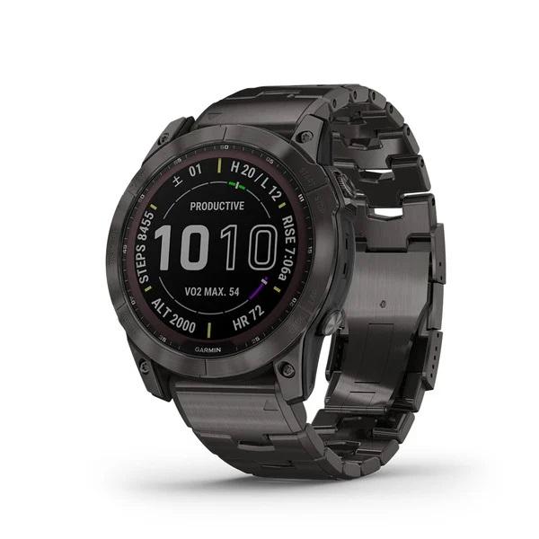 GARMIN fenix 7X Sapphire Dual Power　Ti Carbon Gray...