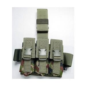 LEM レッグ3連閃光弾ポーチ　自衛隊　陸自迷彩