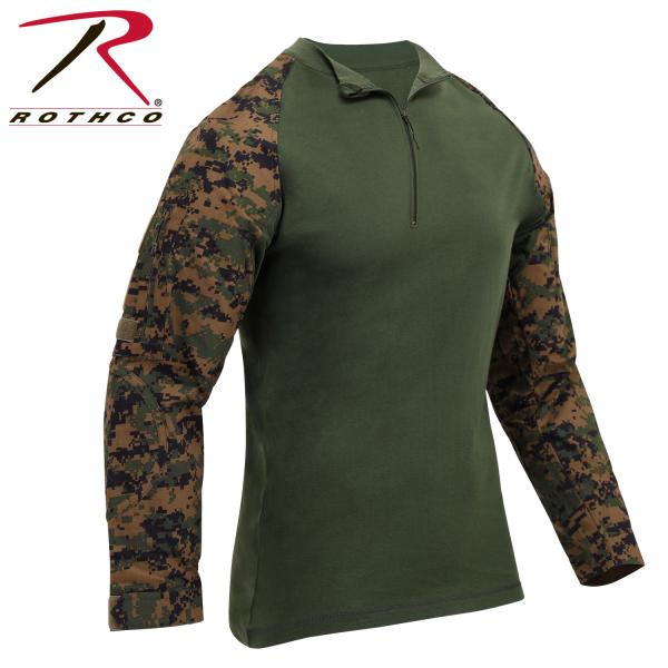 コンバットシャツ　サバゲー　ミリタリー　Rothco ロスコ　1/4 Zip Tactical Ai...