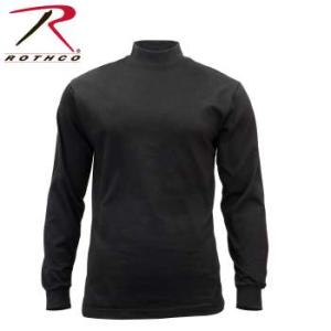 タートルネック　メンズ　ロスコ　Rothco Mock Turtleneck　ブラック 3406