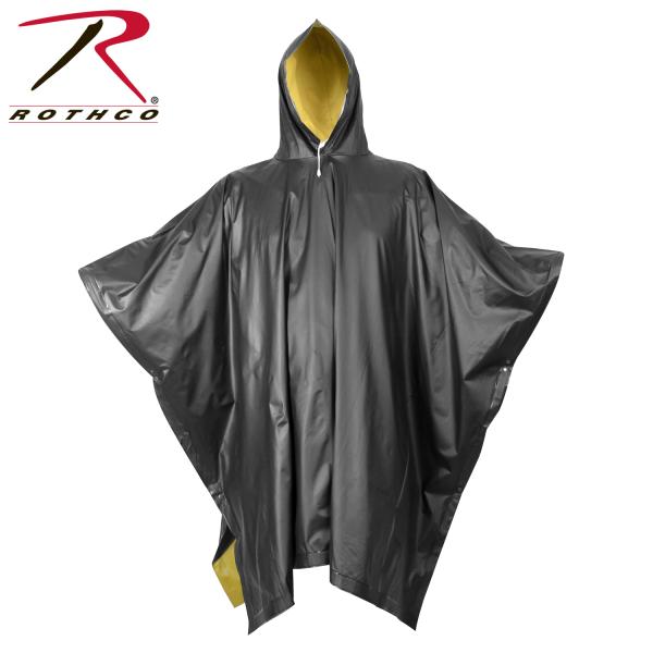 ロスコ ポンチョ 豪雨 リバーシブルPVC Rothco Reversible PVC Poncho...