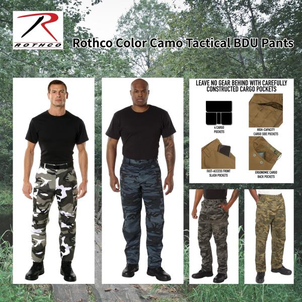ロスコ ROTHCO カーゴパンツ メンズ ミリタリー  迷彩  Rothco Color Camo...