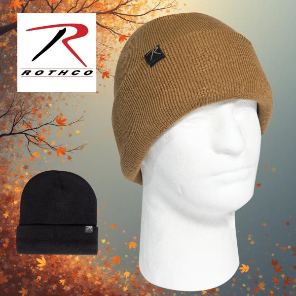 ロスコ デラックス ファインニット フリース裏地 ウォッチキャップ Rothco 57870-