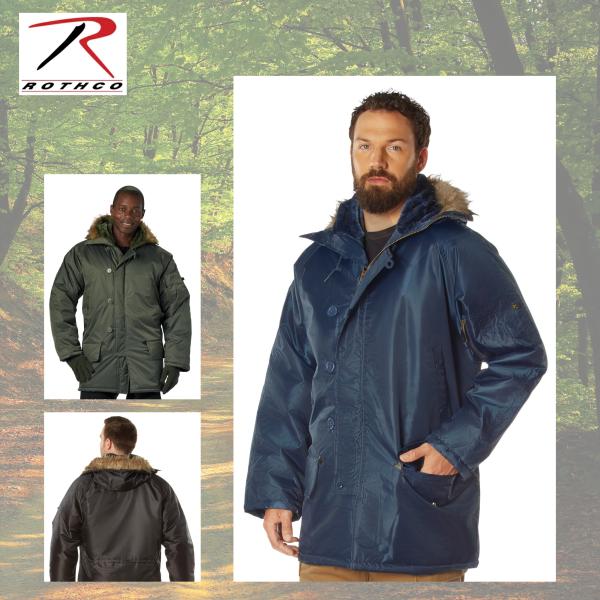 ロスコ 防寒 N-3Bパーカー ジャケット メンズ　Rothco 9390