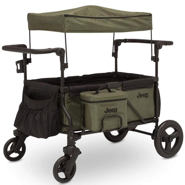 Jeep Deluxe Wrangler Wagon Stroller with Cooler Ba...