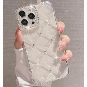 iPhone15ケース シルバーストーン キルティングケース 凸凹 大人 きらきら 可愛い 愛らしい ラブリー 韓国 ファッション スマートフォン ス
