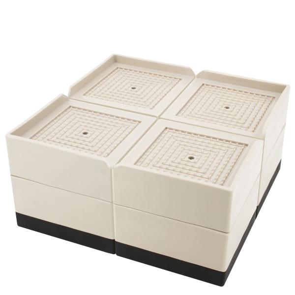 Umelee 洗濯機かさ上げ台 7.4cmかさあげ L型 3段階式 机 テーブル 脚 継ぎ足し 高さ...