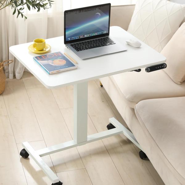 Radlove パソコンデスク 昇降式 サイドテーブル 電動昇降式 デスク 幅80CM×奥行60CM...