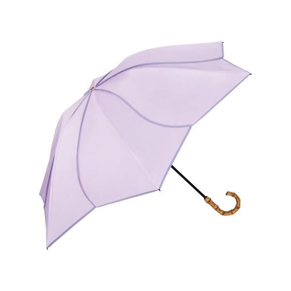 【2024】Wpc. 最強の日傘 UVO(ウーボ)折りたたみ傘／3段 フローラル ラベンダー 《遮光...