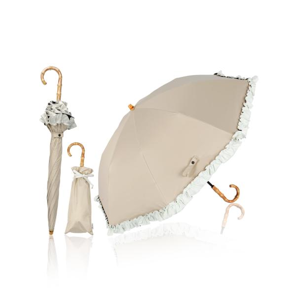 KIZAWA 日傘 UVカット 100 遮光 二段式 折りたたみ日傘 長傘 逆折り 2段折り 完全遮...