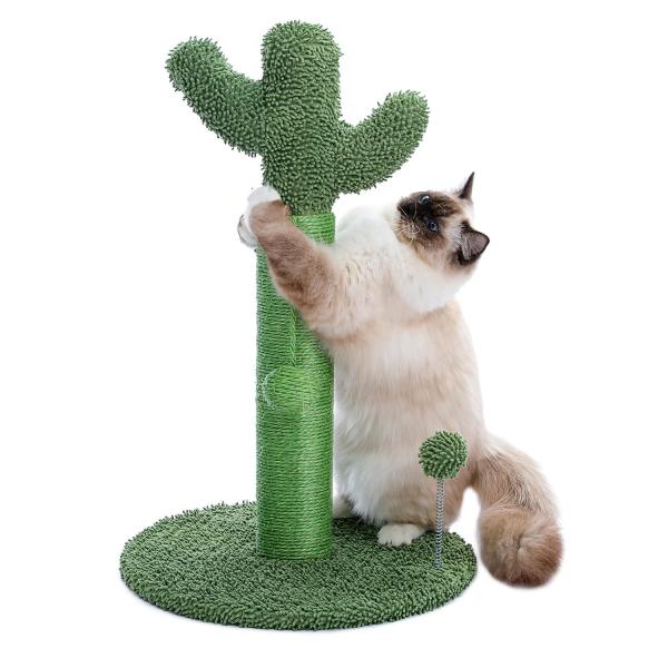 PAWZ Road 猫 爪研ぎ 縦型 爪とぎポール サボテン 大型猫 麻紐 キャットタワー 低め 猫...