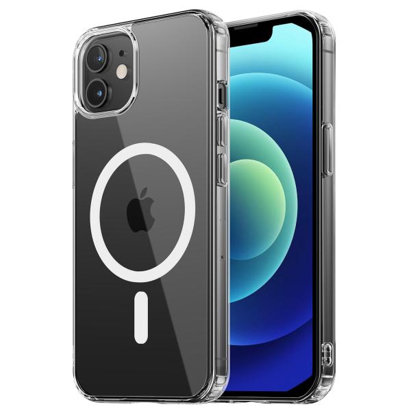 NIMASO iPhone12 mini 用 ケース MagSafe対応 クリア 軽量 PC 背面 ...