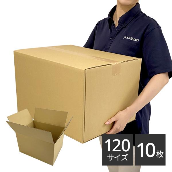 ダンボール 120サイズ×10枚セット 445×340×282 引っ越し 包装用 梱包 宅配 収納 ...