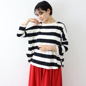 Tシャツ ボーダー 日本製 綿100% アルモ...の詳細画像3