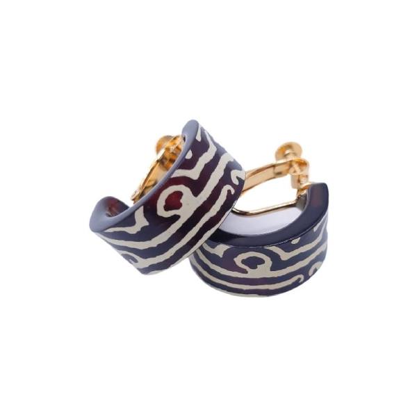 本べっ甲　イヤリング（E-091）