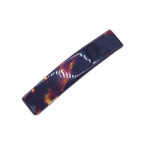 本べっ甲 髪留 シンプル 髪留め 長方形 横長 シャープ カジュアル フォーマル プレゼント バレッ...