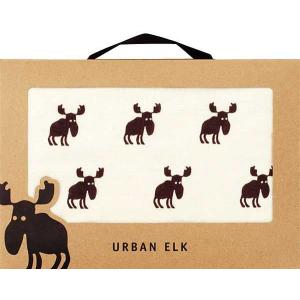 お中元　御供　内祝 URBAN ELK アーバンエルク フェイスタオル（1P） ブラウン シカ｜plain