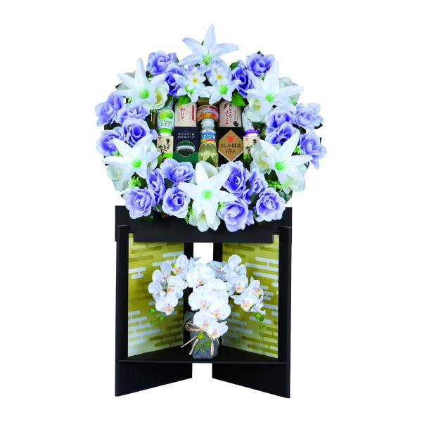 お供え　籠盛(造花）(MS-100) 　初盆・新盆・お盆