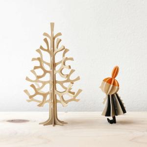 Lovi ロヴィ クリスマスツリー(14cm)もみの木 北欧 白樺のオーナメント ナチュラル グリーティングカード 誕生日 贈り物 ギフト プレゼント｜plaisier
