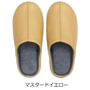 スリッパ フェイクレザー 合皮 ルームシューズ...の詳細画像5