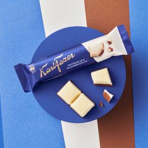 カール ファッツェル ミルク＆ホワイトチョコレートFazer フィンランド お土産 おいしい おしゃれ かわいい ギフト プレゼント 贈り物 バレンタイン