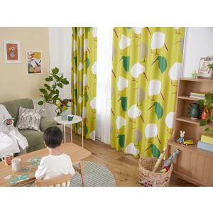 スミノエ DESIGN LIFE 北欧デザイン遮光カーテン(1枚)FRUITS TORI