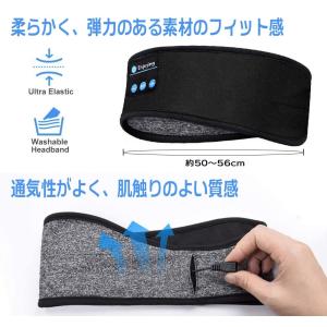 耳が痛くなりにくい ワイヤレスヘッドホン内蔵ス...の詳細画像5