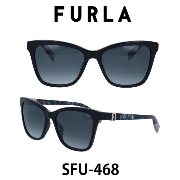 フルラ サングラス FURLA SFU468 700Y ブラック/スモークグラデーション UVカット...