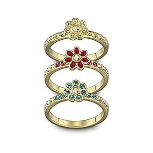 SWAROVSKI（スワロフスキー） ゴールドトーン Rota フープピアス