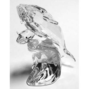 Baccarat 　バカラ　ホエール　クジラ　ガラス彫刻 　約16cm Baccarat バカラ ホエール クジラ ガラス彫刻 約16cm