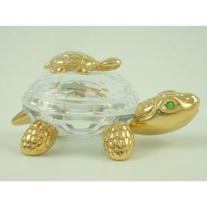 スワロフスキー Swarovski 2005年 廃盤品 『地球儀, Gold』 199455