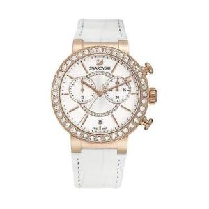 SWAROVSKI スワロフスキー OCTEA NOVA 5295337 Swarovski Octea Nova Quartz White Dial White Leather Strap Watch