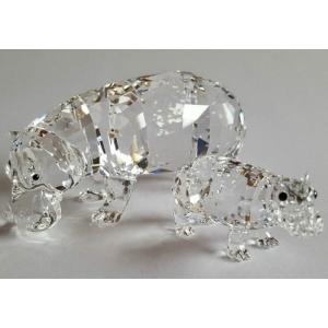 スワロフスキー Swarovski 『カバの親...の詳細画像2