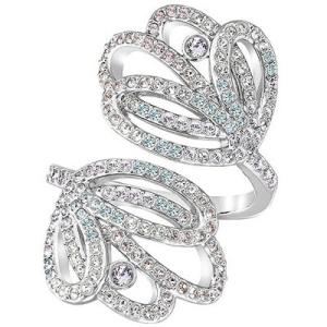 【美品】Swarovski Harmonia バングル Harmonia バングル, フローティングクリスタル（オーバーサイズ