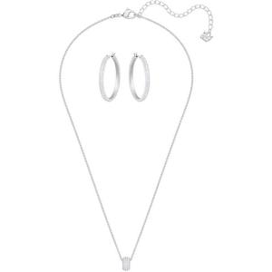 ★【美品】SWAROVSKI フラワー ネックレスピアス セット 5408439 スワロフスキー SWAROVSKI ネックレス ピアス セット