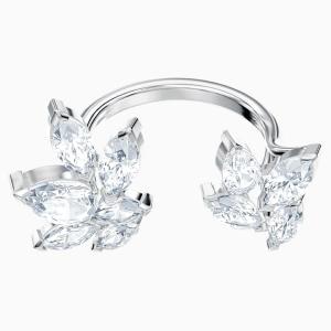 スワロフスキー　現行品リング　★美品★ SWAROVSKI スワロフスキー Swarovski 指輪 リーフ型 雪 LOUISON