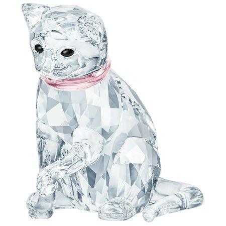 スワロフスキー Swarovski 置物 猫 ネコのお母さん クリスタル 5465836