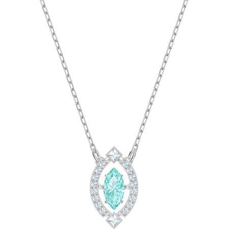 スワロフスキー Swarovski ターコイズブルー Sparkling Dance ネックレス 5...