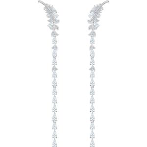 スワロフスキー　niceスタッドピアス　フェザー　美品 SWAROVSKI スワロフスキー Nice フェザーピアス 追跡送料関税込