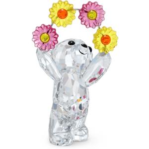 美品 スワロフスキー クリスベアA Daisy for You クリスタル 花 並行輸入品 スワロフスキー クリスタルフィギュア KRISベア A
