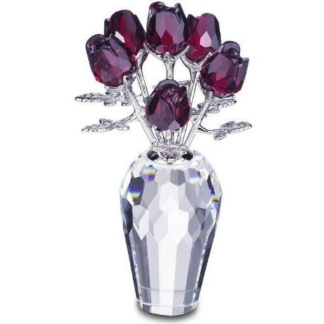 スワロフスキー Swarovski フラワーモチーフ 『赤いバラ』 627098