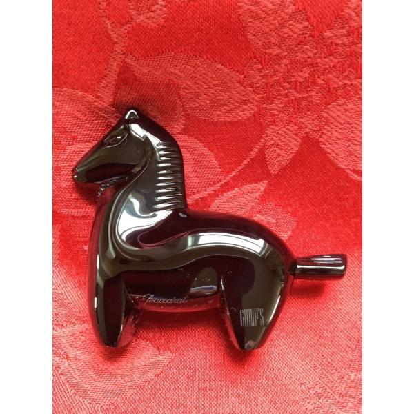 Baccarat バカラ トロイの木馬 ブラックのクリスタル フィギュリン