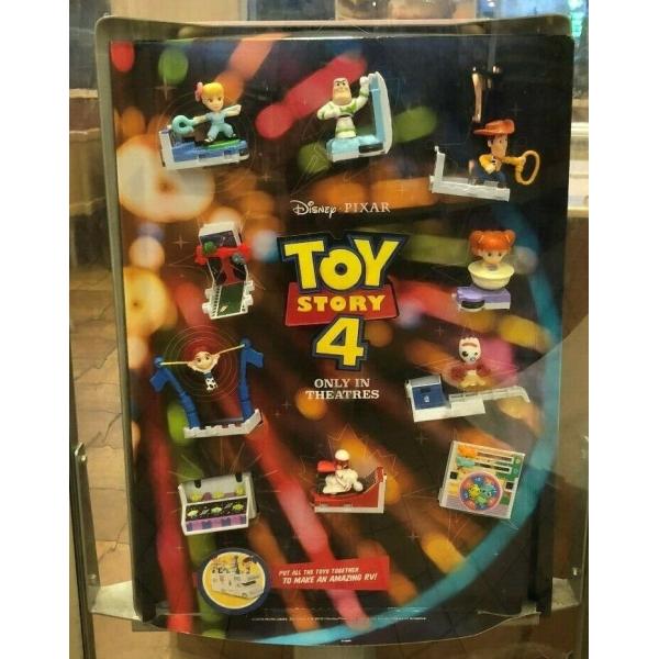 トイ・ストーリー4 2019 McDonalds Cardboard Display with Co...