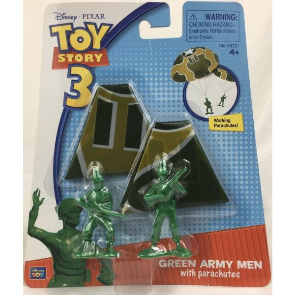 トイストーリー3 Green Army Men with Parachutes グリーンアーミー フ...