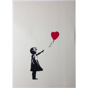 Banksy バンクシー GIRL WITH RED BALLOON WCP リプロダクション